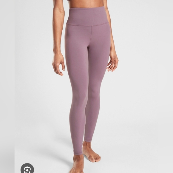 Atletha Womens Leggins  Size Large, High-Waisted Leggings, Mauve Color - Picture 1 of 4